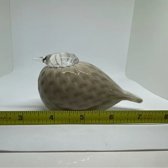 IIttala Finland Oiva Toikka Studio Art Glass Tilda Bird Sculpture Figurine
